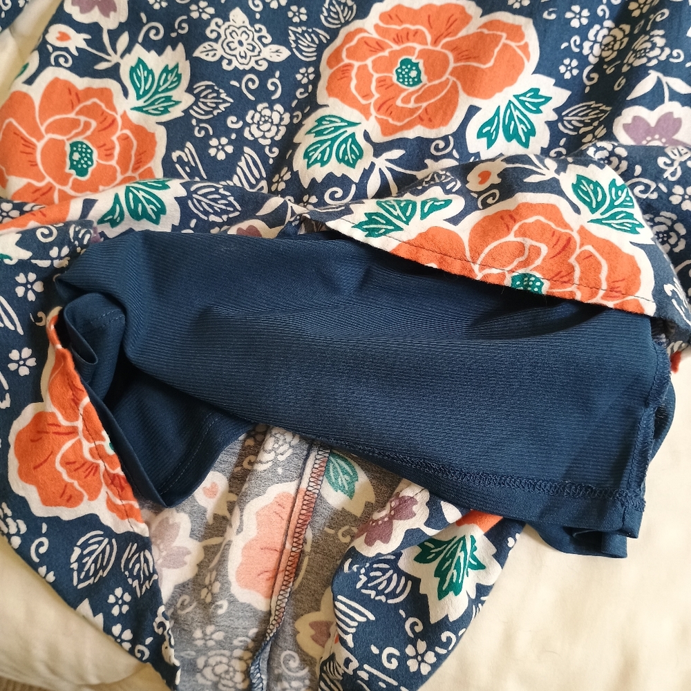 Old Navy XS Blue‎ Floral Print Shift Dress Lined Cotton Blend Boho Cottagecore - Picture 15 of 15